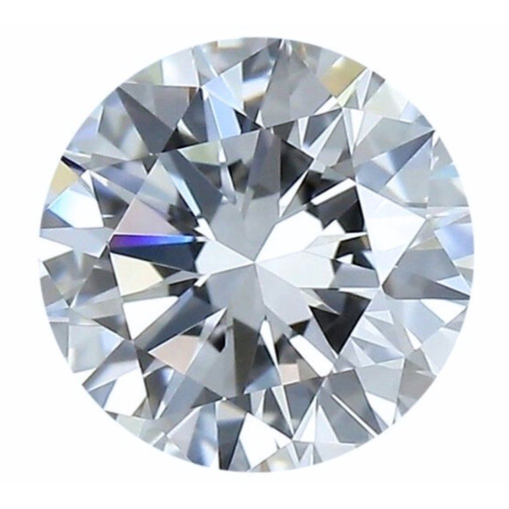 1 pcs 鑽石 - 1.00 ct - 圓形, -----理想切工Dif鑽石--- - D (無色) - 無瑕疵的 #1.1