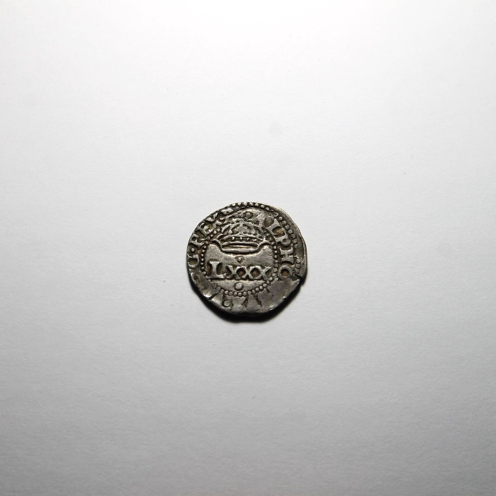 葡萄牙. D. Afonso VI (1656-1667)- D. Filipe III (1621-1640). Quatro Vinténs + Tostão (3 moedas) #2.1