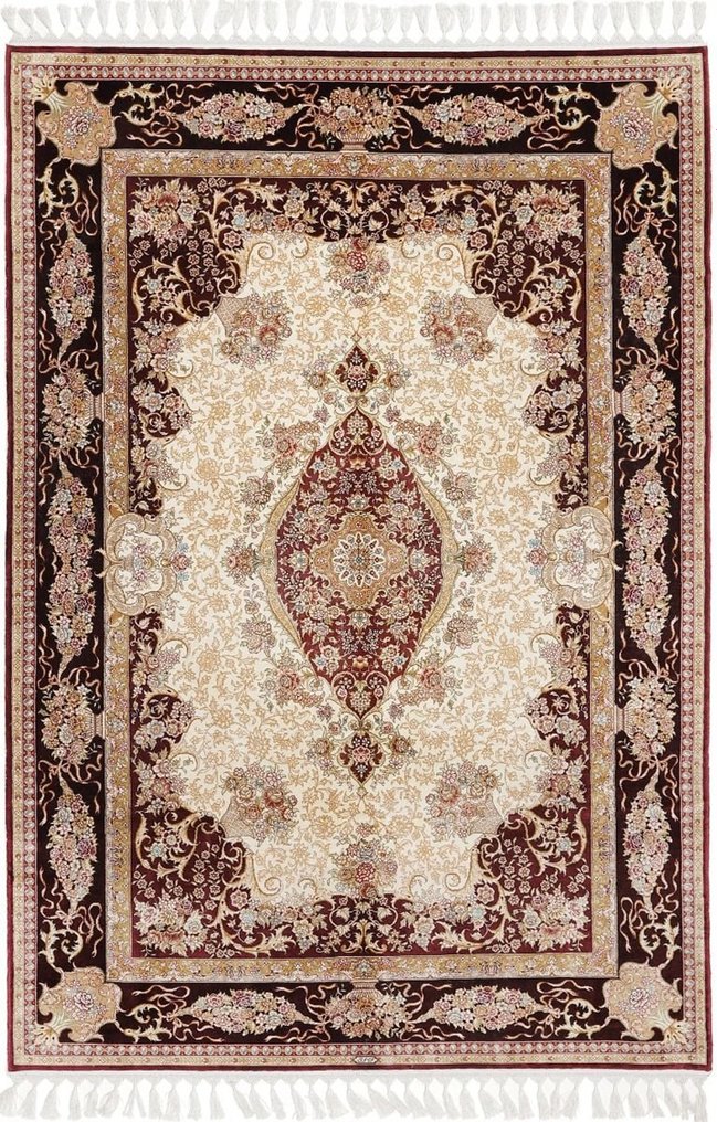 Alkuperäinen Fine China Hereke -matto Pure Silk silkillä Uusi matto - Matto - 209 cm - 139 cm #1.1