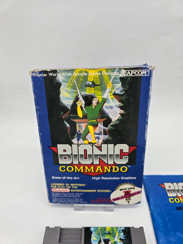 OLD STOCK Classic NES-CM-FRA PAL B Game 1ST Edition BIONIC COMMANDO - Nintendo NES 8BIT EEC Edition - TV-spel - I originallåda #1.2