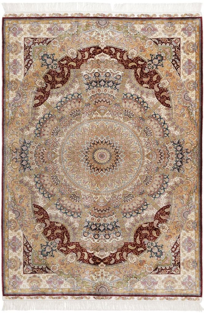 Oryginalny dywanik Hereke Fine China z czystego jedwabiu na jedwabnym nowym dywaniku - Dywan - 181 cm - 124 cm #1.1