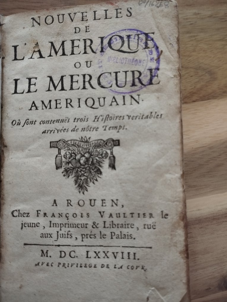 Collectif - L'Amérique ou Le mercure Ameriquain - 1678 #1.1