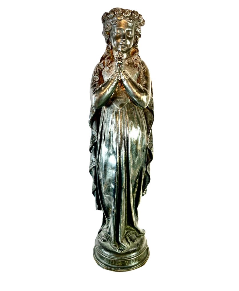 Désiré Pierre Louis Marie (1761-1863) - Sculpture, La petite vierge - 32 cm - Métal, argenté #1.1