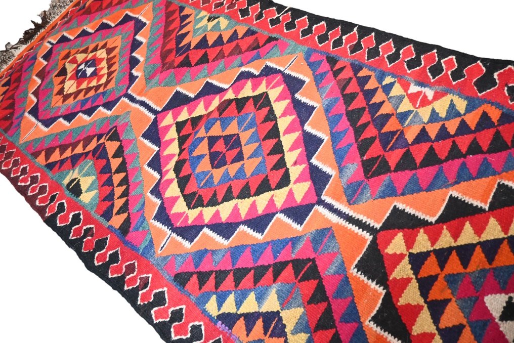 Kolorowy Kurdi - Długi wąski dywan - 304 cm - 100 cm #2.2