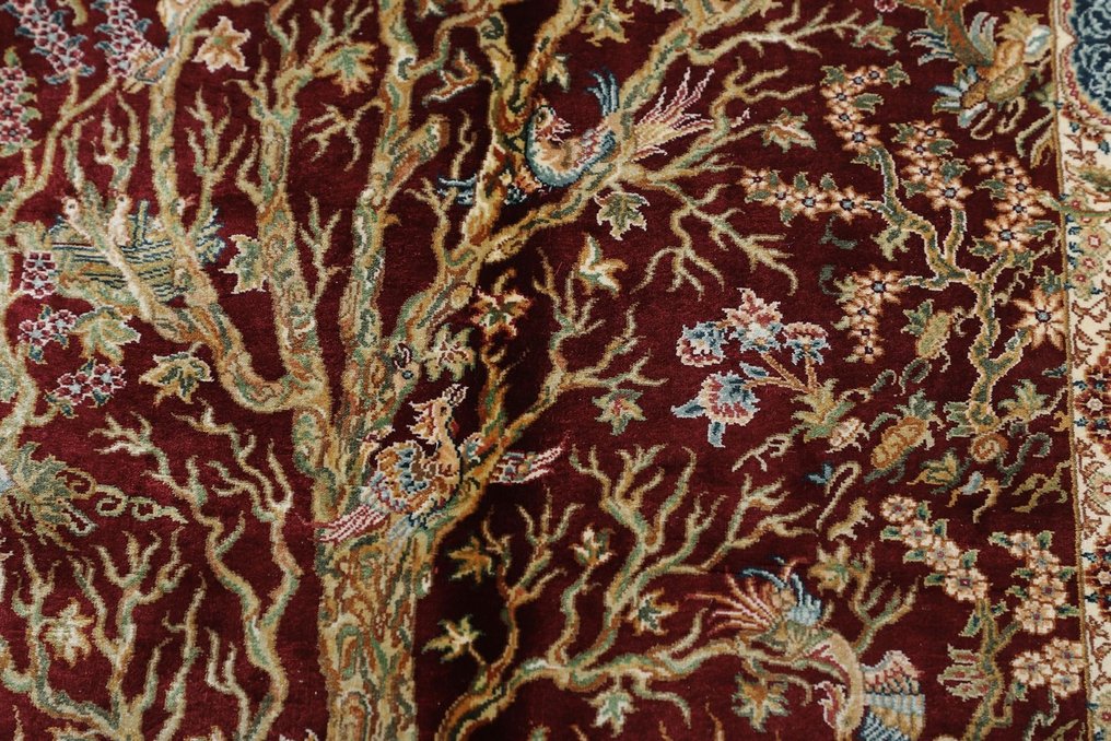Oryginalny dywanik Hereke Fine China z czystego jedwabiu na jedwabnym nowym dywaniku - Dywan - 124 cm - 79 cm #2.1