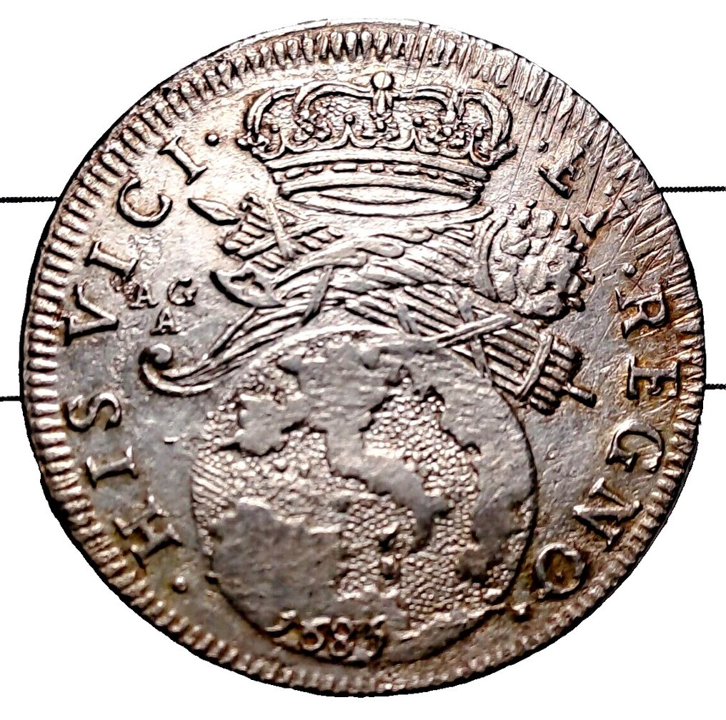意大利，那不勒斯王國. Carlo II di Spagna (1665-1700). Tari 1685 #1.1