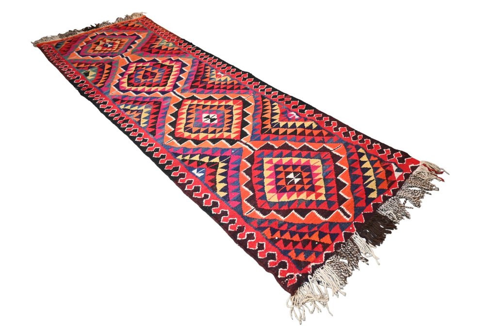 Kolorowy Kurdi - Długi wąski dywan - 304 cm - 100 cm #1.1