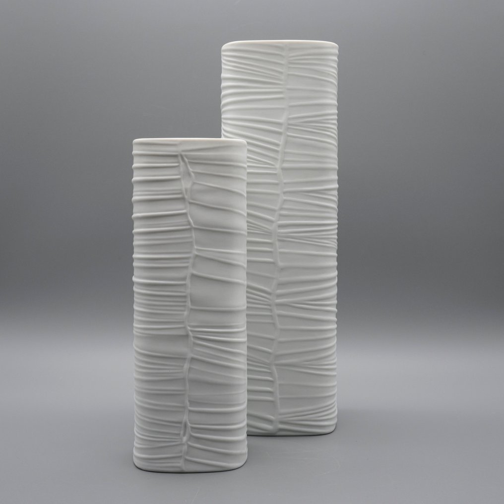Rosenthal - Werner Schreib - Vase (2) -  Studiolinie  - Porzellan #1.2