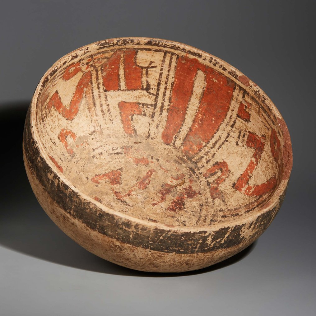 Guanacaste - Nicoya， 哥斯大黎加 Terracotta 球形碗 C.西元 900 - 1100 年。 15.6 公分 D。 #1.1