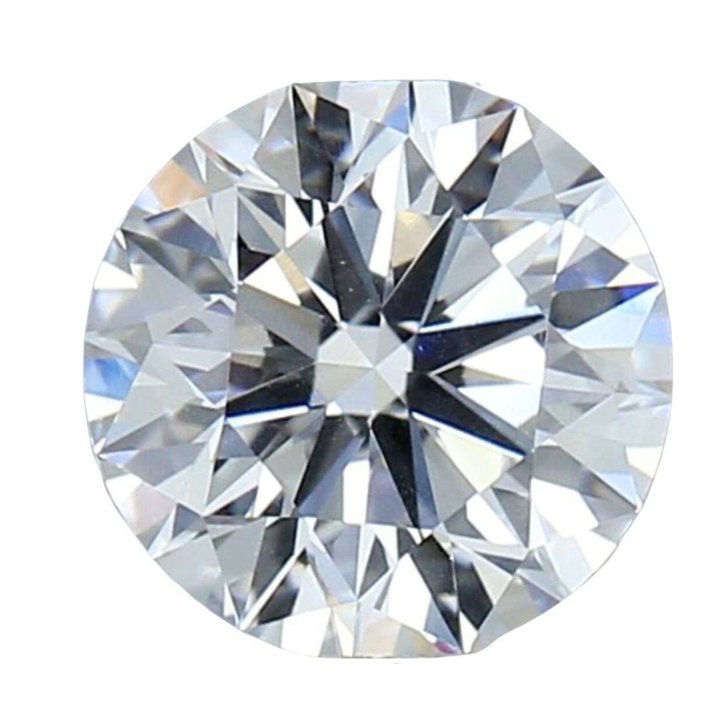 1 pcs Diament - 0.57 ct - brylantowy, okrągły - F - VS1 (z bardzo nieznacznymi inkluzjami) #1.1