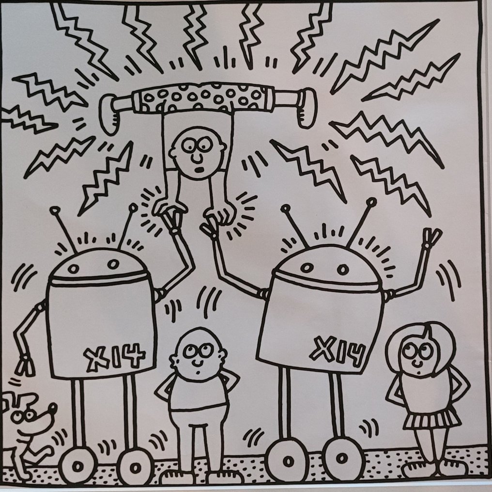 Keith Haring (1958-1990) (after) - 1986 Keith Haring Coloring Book - one out of 300 edition | ready to hang - exceptional price #4.3