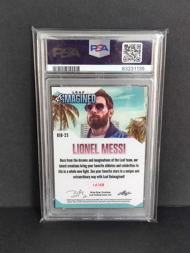 2023 - Leaf - Reimagined - Lionel Messi - Limited - PSA 10 - 1 Graded card #1.0