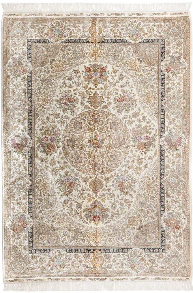 Oryginalny dywanik Hereke Fine China z czystego jedwabiu na jedwabnym nowym dywaniku - Dywan - 181 cm - 123 cm #1.1
