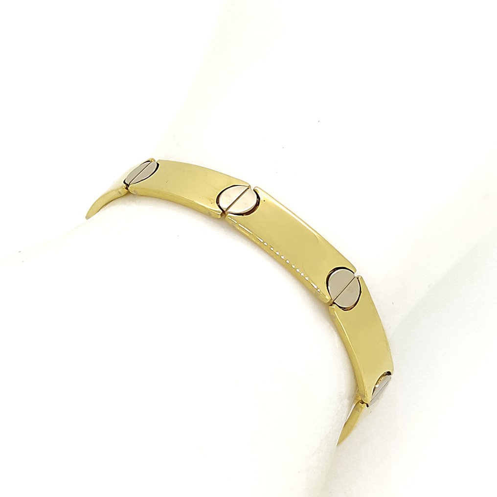 Armband - 18 kt Gelbgold, Weißgold  #1.1
