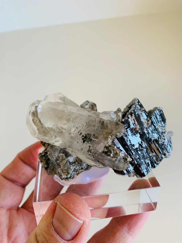 Kristalle auf Muttergestein - Höhe: 9 cm - Breite: 6 cm- 300 g #2.1
