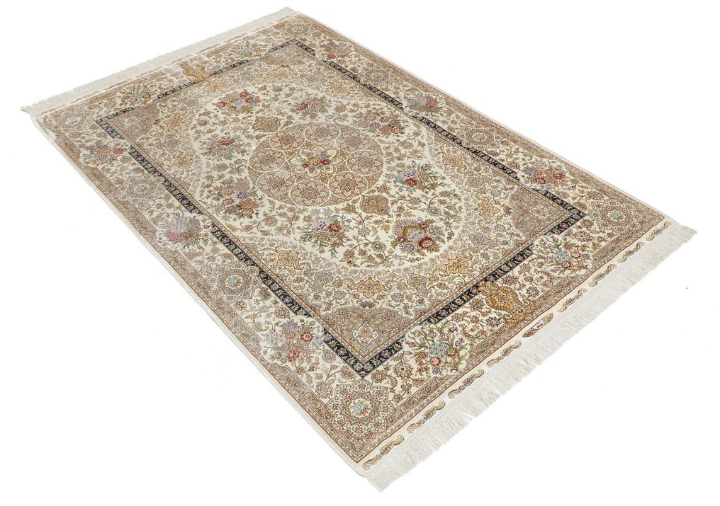 原創精美中國 Hereke 地毯 絲綢新地毯上的純絲 - 地毯 - 181 cm - 123 cm #1.2