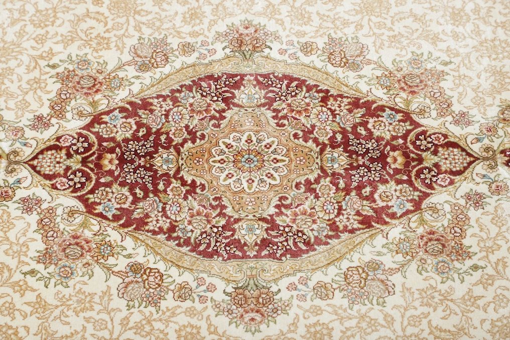 Alkuperäinen Fine China Hereke -matto Pure Silk silkillä Uusi matto - Matto - 209 cm - 139 cm #3.1