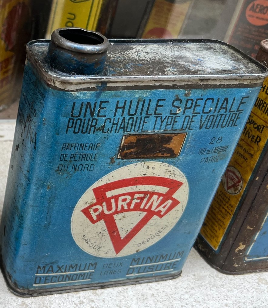 purfina - Lattina per l’olio (2) - vendesi rara tanica olio da 2 litri e ricerca purfina anno 1950 -  #3.2