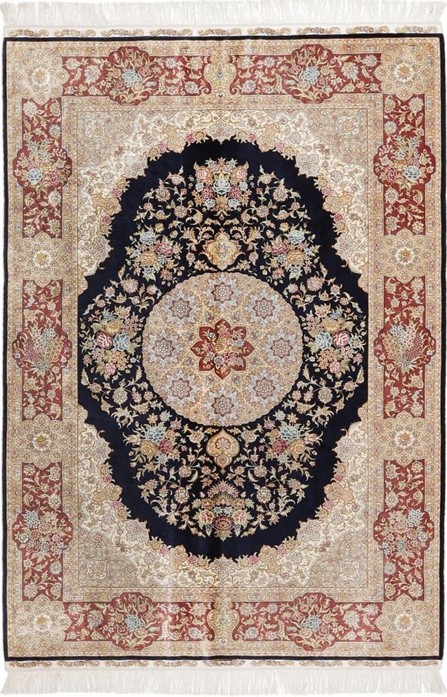 Tapete Hereke Original Fine China Seda Pura em Seda Novo Tapete - Carpete - 184 cm - 124 cm #1.1