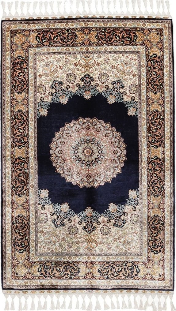 Tappeto originale Hereke in pura seta cinese su tappeto nuovo in seta - Tappeto - 154 cm - 94 cm #1.1