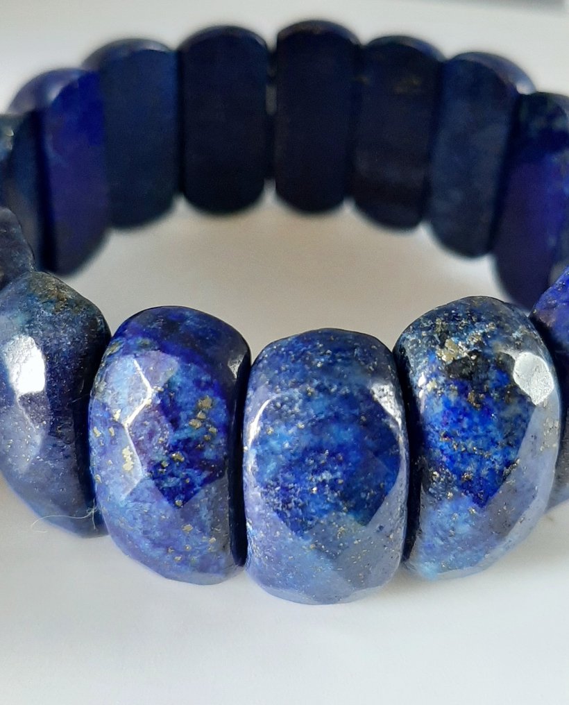 Λάπις λαζούλι - Αυθεντικό lapislazzuli, πολύπλευρο. - Βραχιόλι #3.2