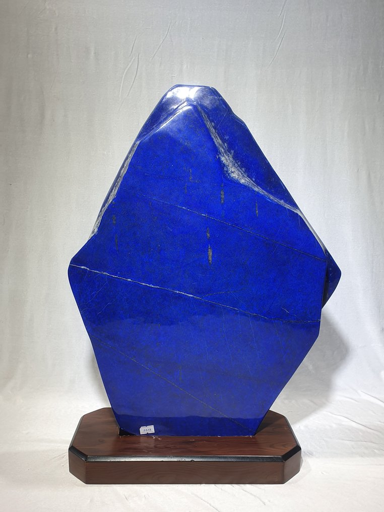Lapis Lazuli - Premium Quality on both Sides - Interior Design Object - Conversation Piece Natural Stone - Intense Royal Blue - Jewellery Quality - Collector's Choice - Height: 520 mm - Width: 400 mm- 19 kg - (1) #3.2