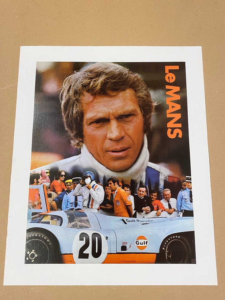 Anonymous - LE MANS - Steve McQueen (linen backed on canvas) - 1970-tallet #2.1