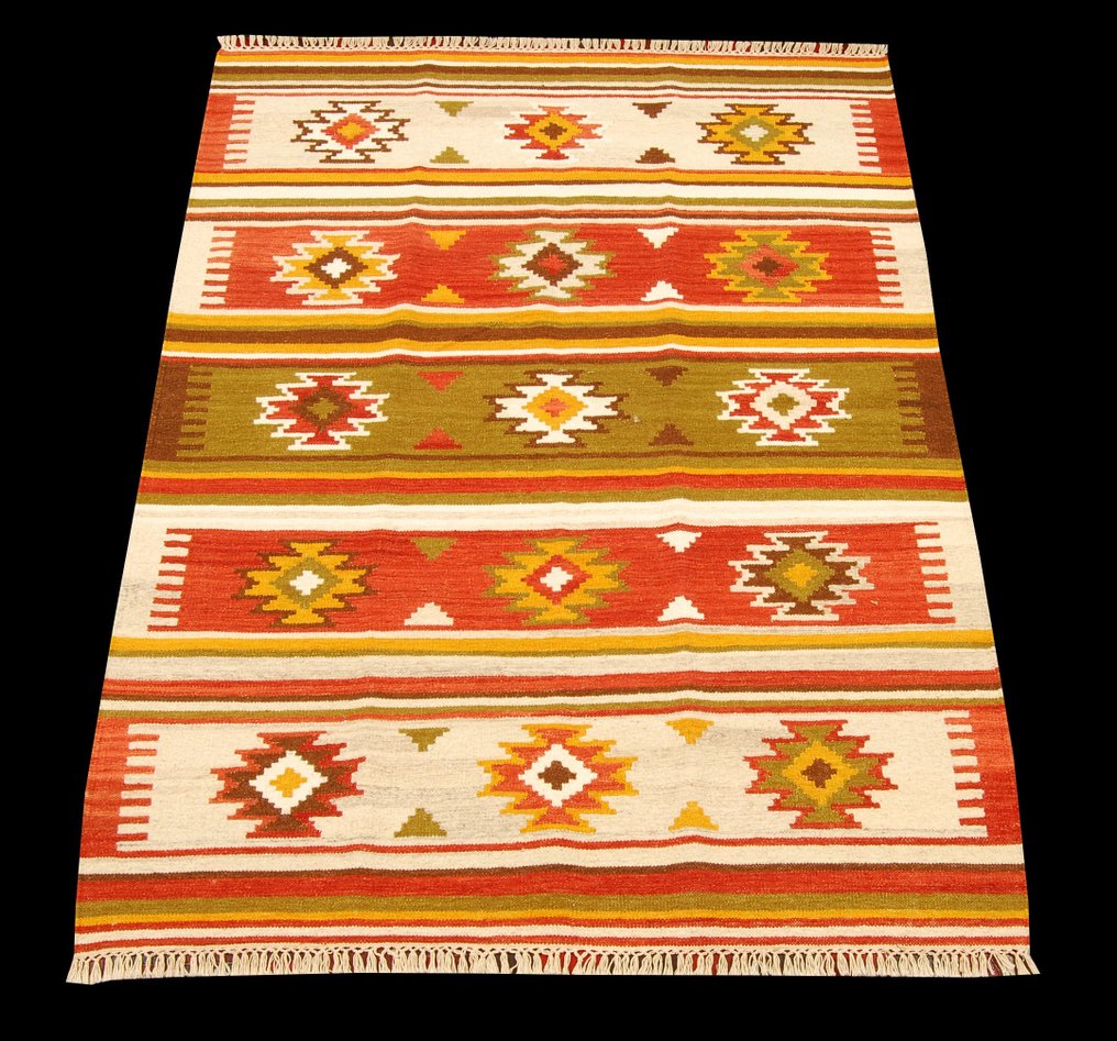 美丽诺泰姬陵基利姆 - 凯利姆平织地毯 - 140 cm - 200 cm #1.1