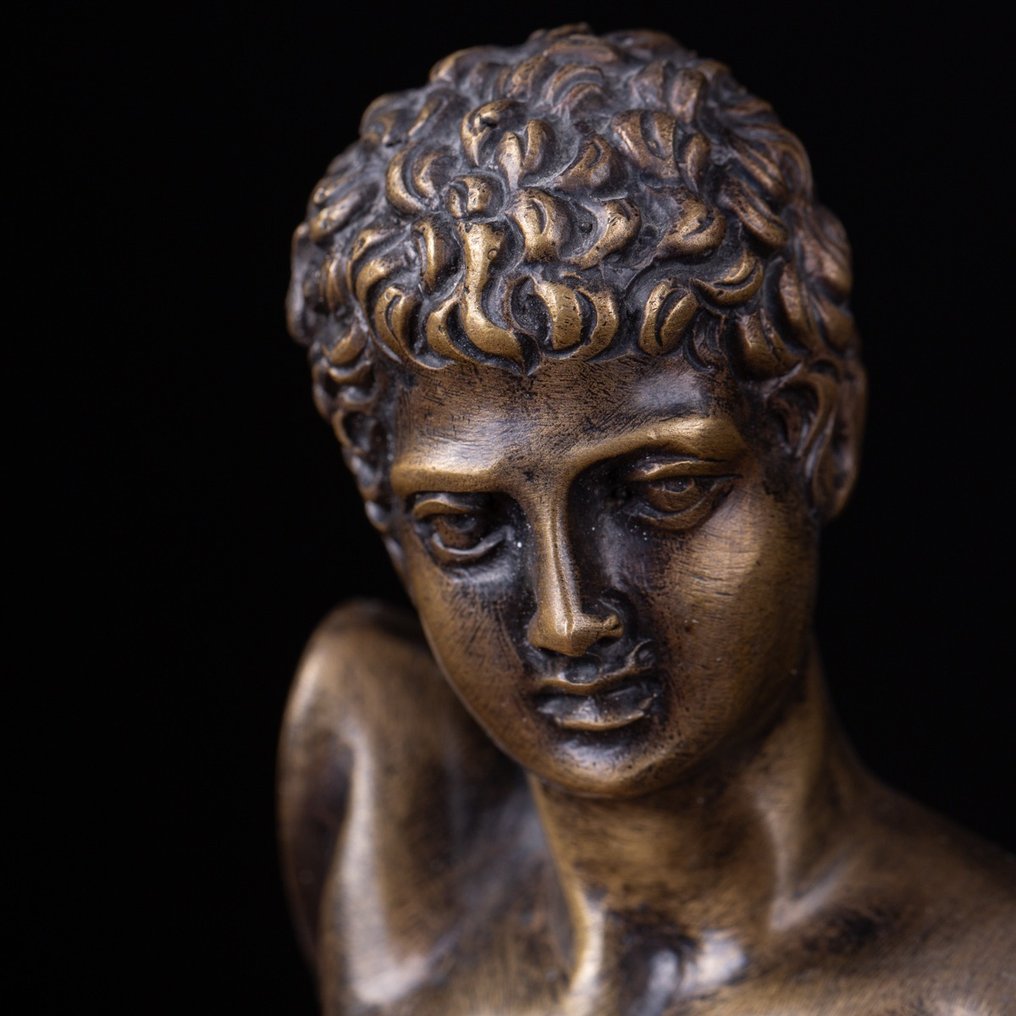 雪花石膏, 青銅色, 龐培大帝 - 羅馬軍事領袖 雕像 - 200 mm #2.1