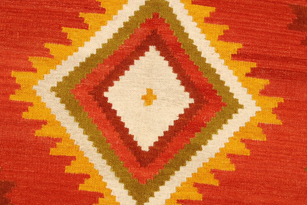 美麗諾泰姬陵基利姆 - 花毯 - 201 cm - 141 cm #3.2