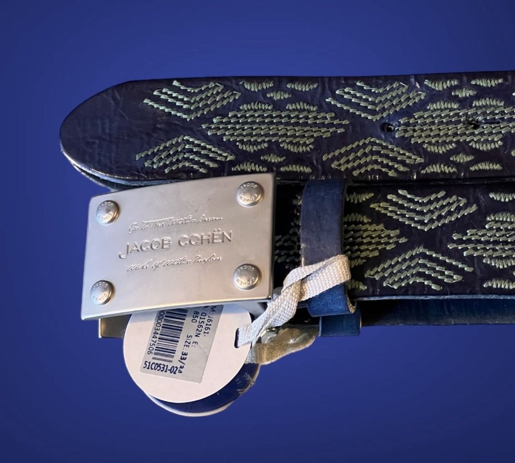 Jacob Cohen - Jacob Cohen  leather exclusive belt new Size 33/34 - Pasek #3.2