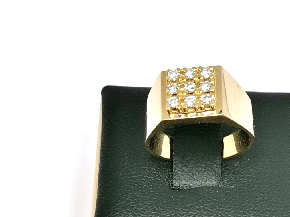 Δαχτυλίδι - 18 καράτια Κίτρινο χρυσό -  0.27ct. tw. Διαμάντι #1.1