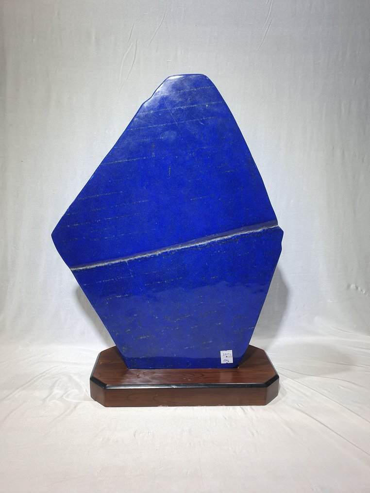 Lapis Lazuli - Premium Quality on both Sides - Interior Design Object - Conversation Piece Natural Stone - Intense Royal Blue - Jewellery Quality - Collector's Choice - Height: 520 mm - Width: 400 mm- 19 kg - (1) #1.0