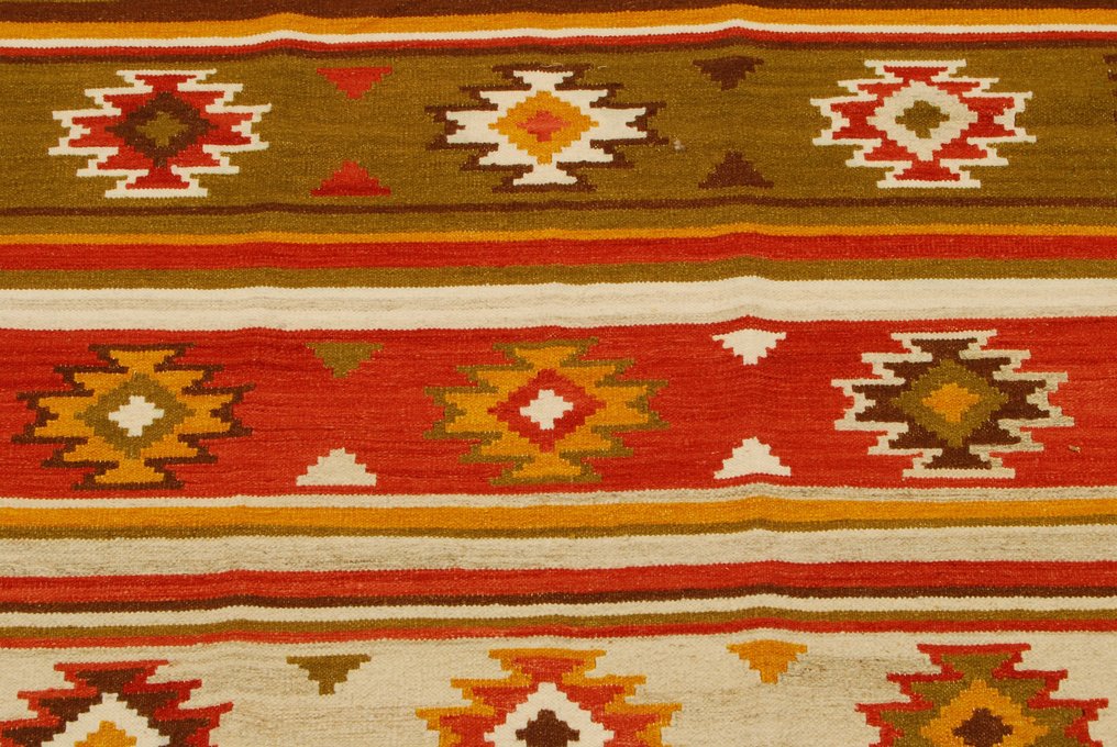 美麗諾泰姬陵基利姆 - 花毯 - 140 cm - 200 cm #2.1