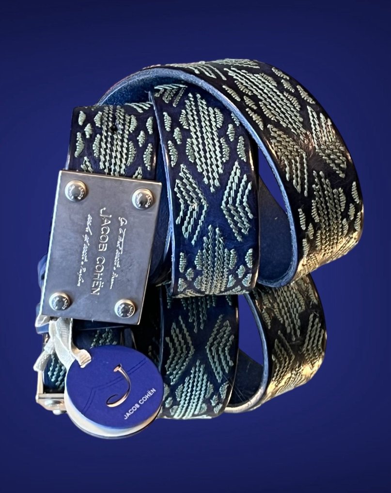 Jacob Cohen - Jacob Cohen  leather exclusive belt new Size 33/34 - Pasek #1.1