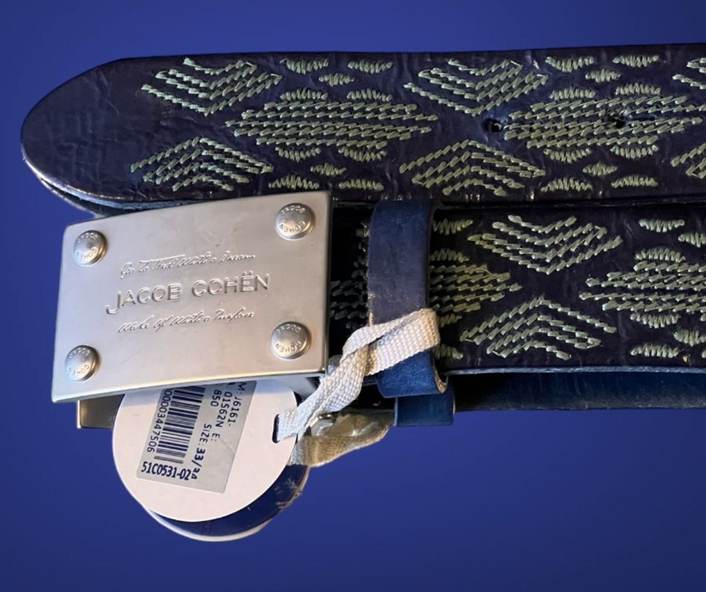 Jacob Cohen - Jacob Cohen  leather exclusive belt new Size 33/34 - Pasek #2.1