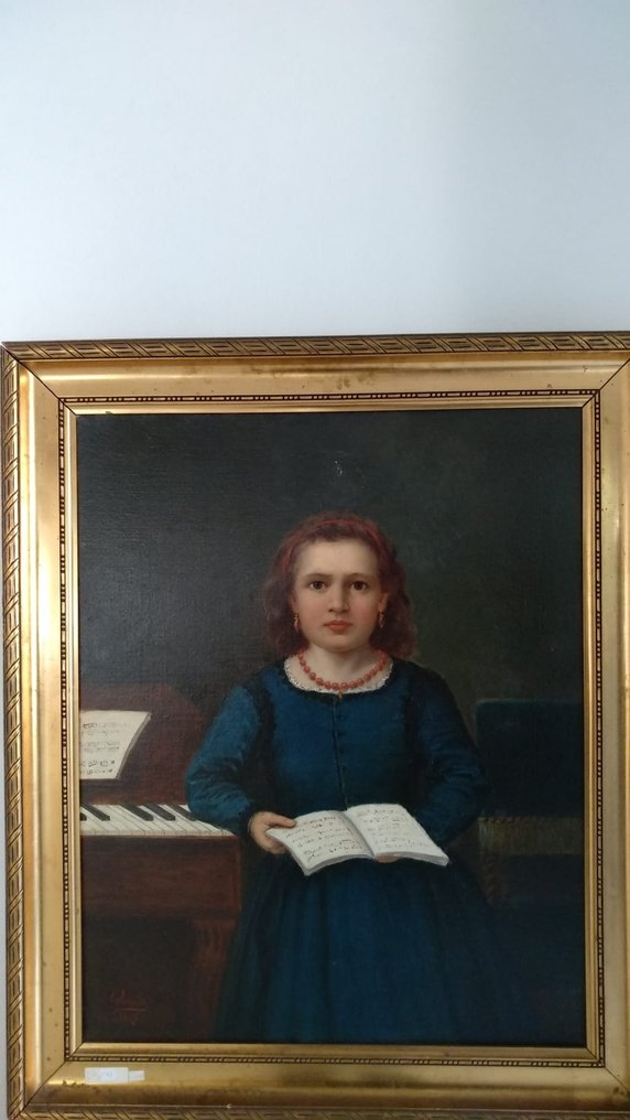 Scuola europea (XIX) - Bambina musicista #3.2