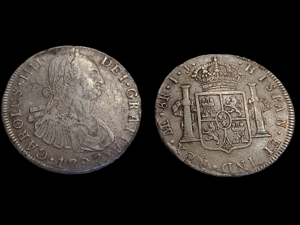Hiszpania. Carlos IV (1788-1808). 8 Reales 1797 Lima IJ #2.2
