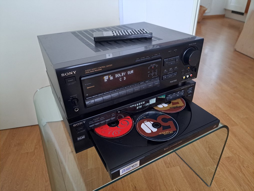 Sony STRD965 Solid state stereo receiver, CDPC345 Multidisc CD