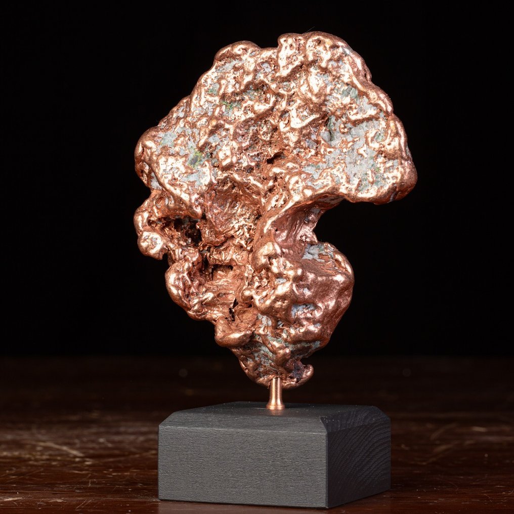 Large Native Copper Nugget från Michigan - Höjd: 190 mm - Bredd: 125 mm- 1506 g #2.1