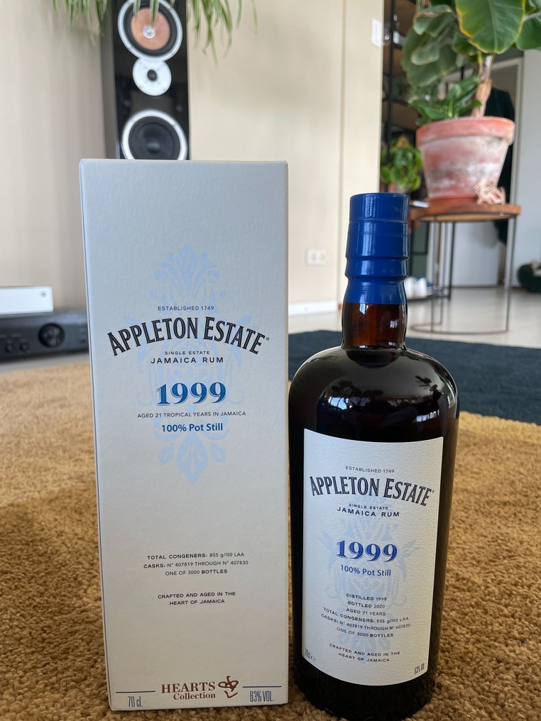Appleton Velier - Hearts Collection 1994, 1995 + 1999   - b. 2020  - 70 cl - 3 botellas #3.2