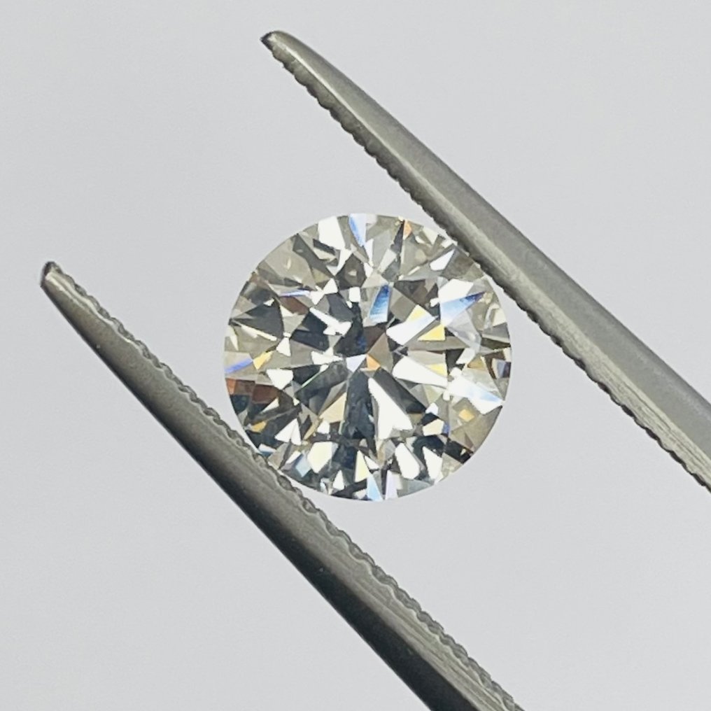 1 pcs Diamant - 1.50 ct - Rund - F, Color Enhanced - SI1 #1.1