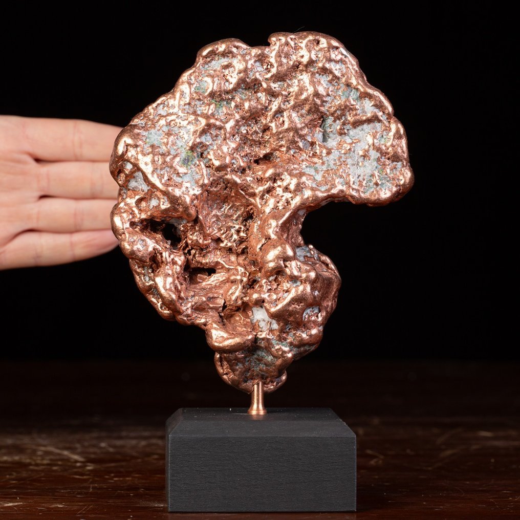 Large Native Copper Nugget från Michigan - Höjd: 190 mm - Bredd: 125 mm- 1506 g #1.1