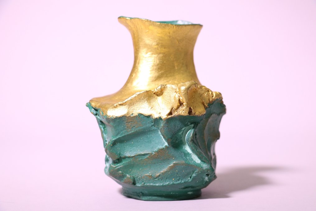Splendido vaso in bronzo con firma dell'artista 81/300 limitata - Bronzo - Ikeda Masuo 池田満寿夫 (1934-1997) - Giappone - Periodo Heisei (1989-2019) #1.1