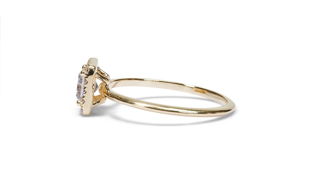 - 0.90 Total Carat Weight - - Ring - 18 karaat Geel goud -  0.90ct. tw. Diamant  (Natuurlijk) - Diamant #3.1