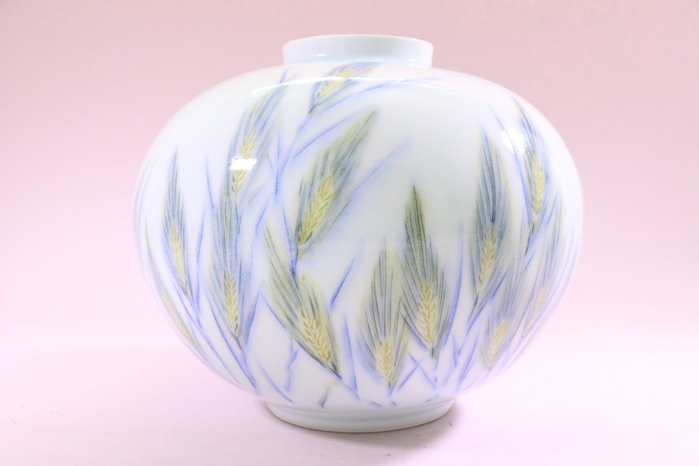 Lindo vaso de porcelana Arita - Porcelana - 庄村健 Shomura Ken (1949-) - Japão - Segunda metade do século 20 #3.1