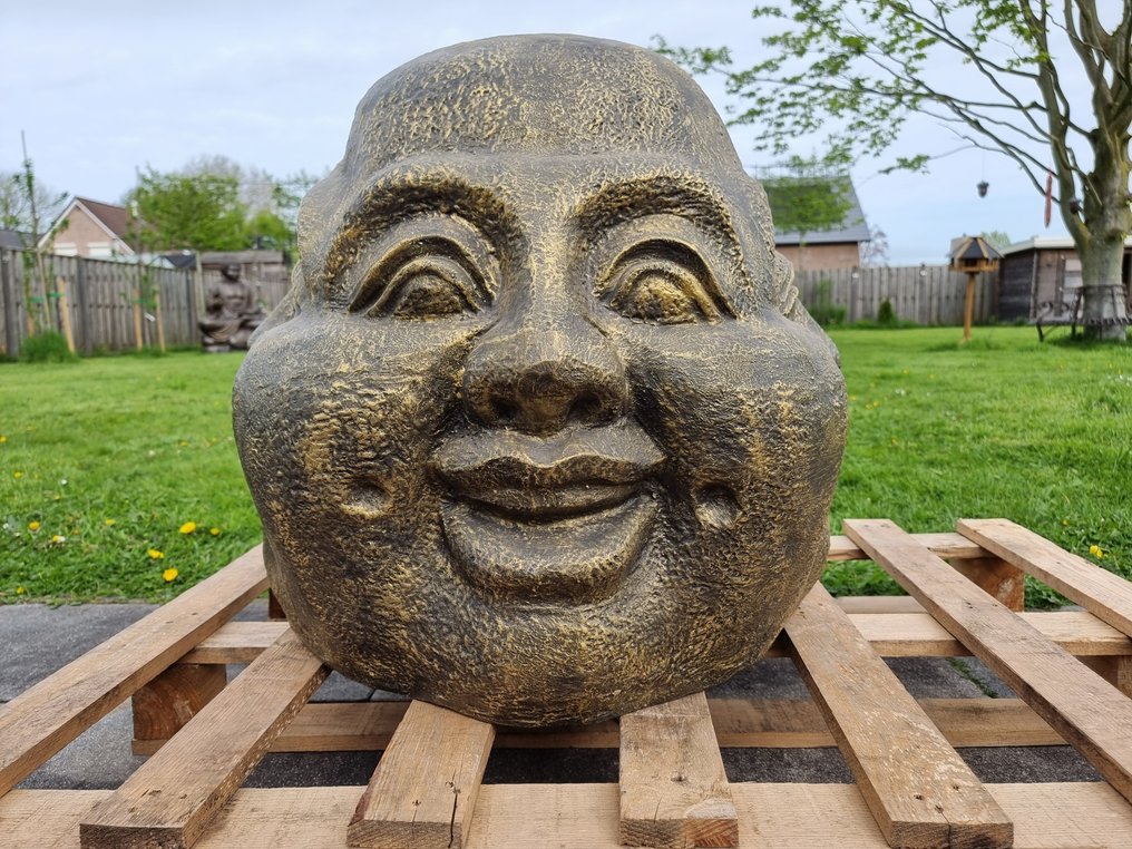 Estátua, XXL Buddha Mood Head - 64 cm - polistone #3.2