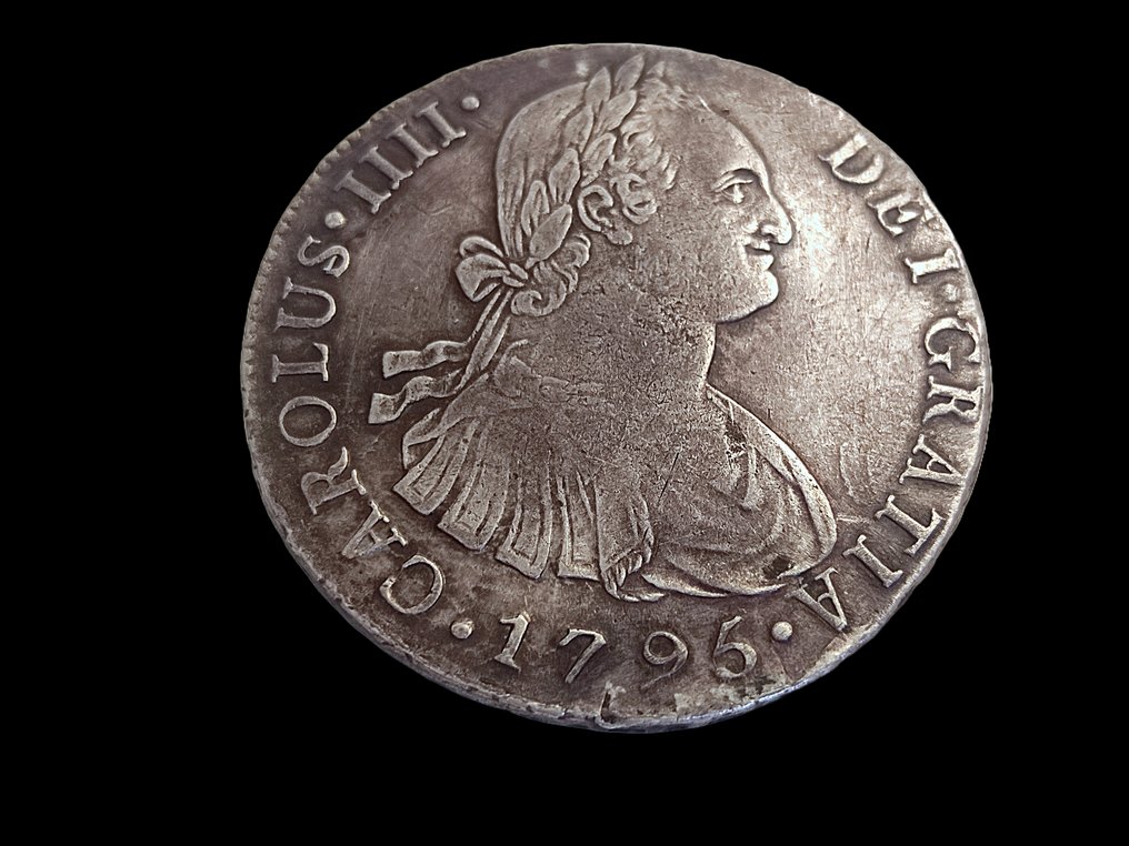 Spagna. Carlos IV (1788-1808). 8 Reales 1795 Lima IJ #1.1