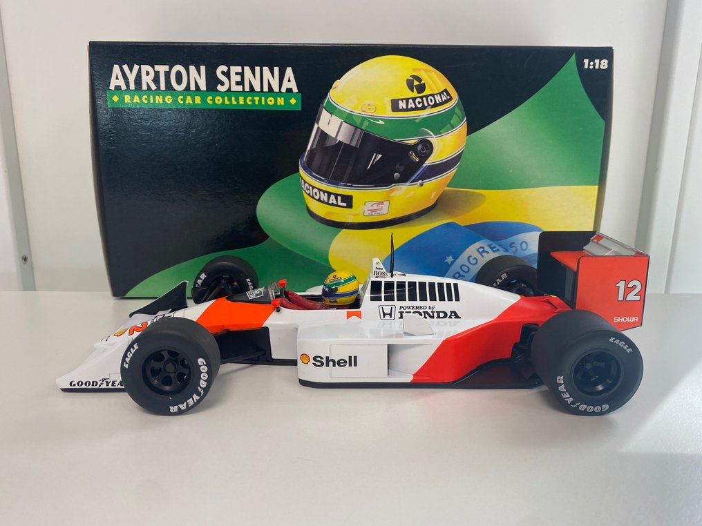 MiniChamps 1:18 - Model car - McLaren MP4/4 #12 World Champion 1988 - Ayrton Senna #3.2