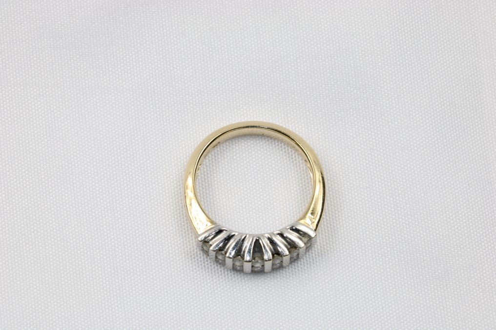 Ring - 14 karat Gull -  0.28 tw. Diamant  (Naturlig) #3.2